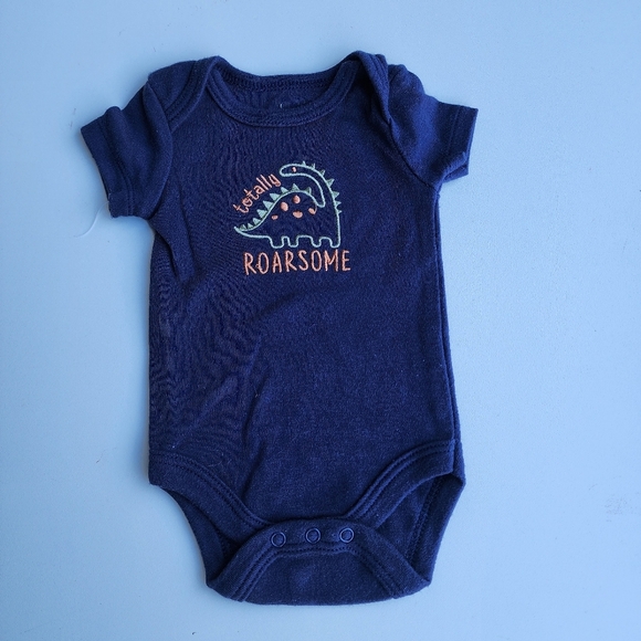 5 Pc Lot Carters Little Beginning Baby Boy Outfit Adorable Set Bodysuits Hat 0-3 - Picture 4 of 10